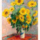 Bouquet of Sunflowers by Claude Monet Exhibition Poster