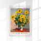 Bouquet of Sunflowers by Claude Monet Exhibition Poster