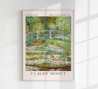 Bridge Over a Pond of Waterlilies by Claude Monet Exhibition Poster