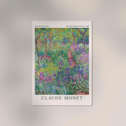 The Artist's Garden by Claude Monet Exhibition Poster