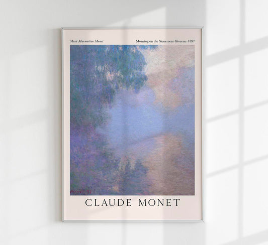 Morning on the Seine by Claude Monet Exhibition Poster