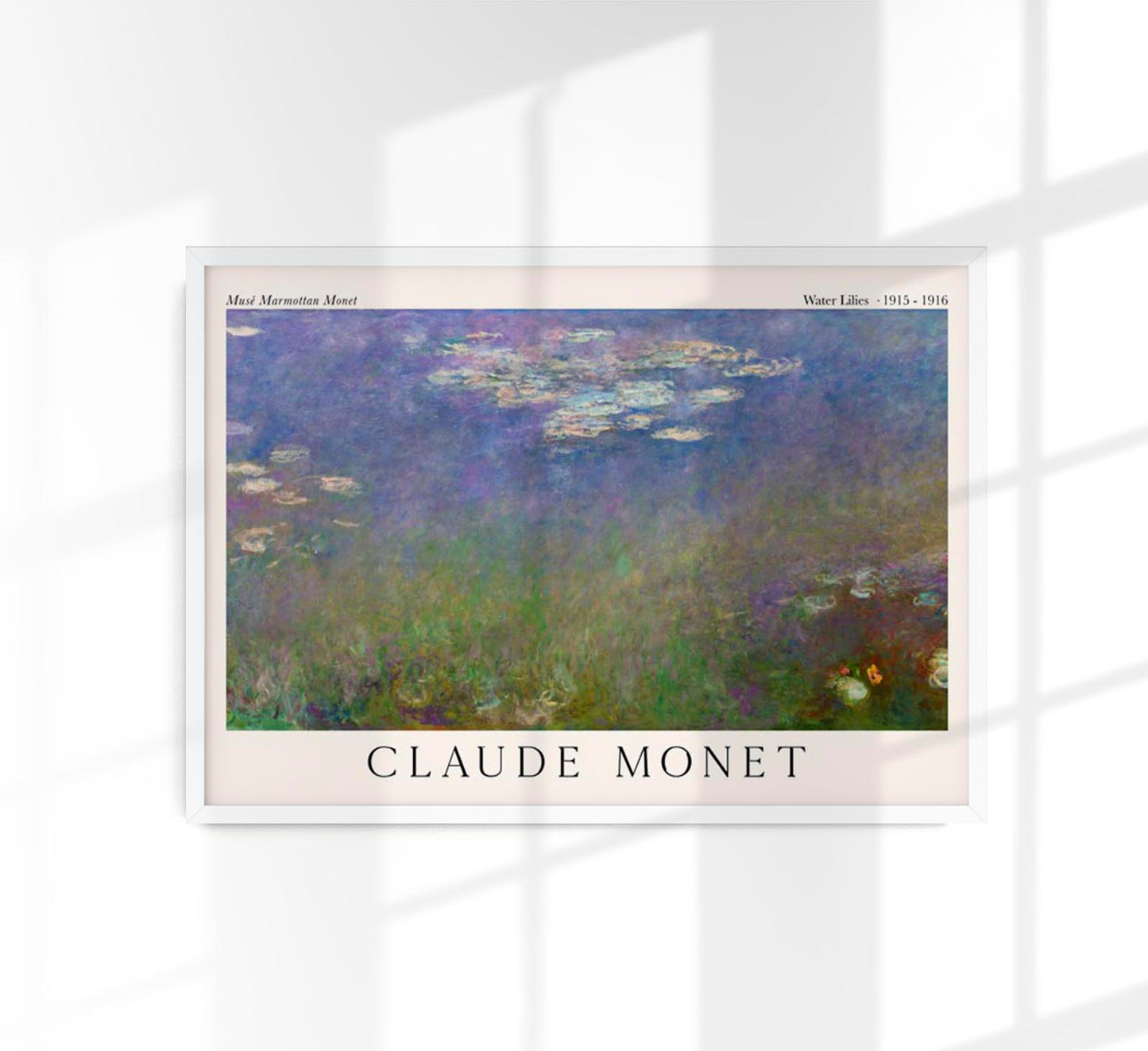 Waterlillies by Claude Monet Exhibition Poster