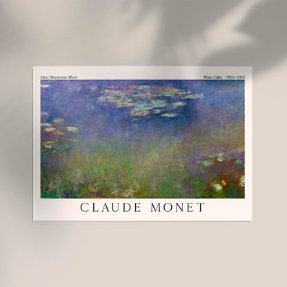 Waterlillies by Claude Monet Exhibition Poster