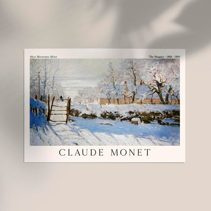 The Magpies by Claude Monet Exhibition Poster