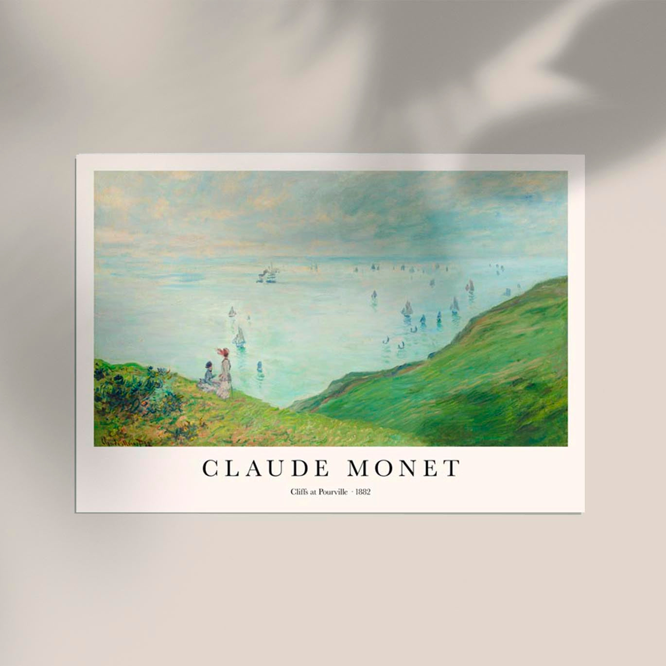 Cliffs at Pourville by Claude Monet Exhibition Poster