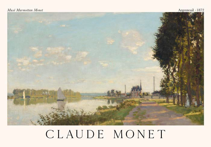 Argenteuil by Claude Monet Exhibition Poster