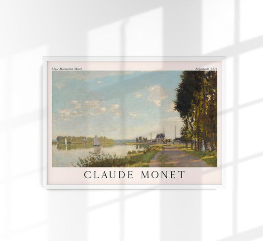 Argenteuil by Claude Monet Exhibition Poster