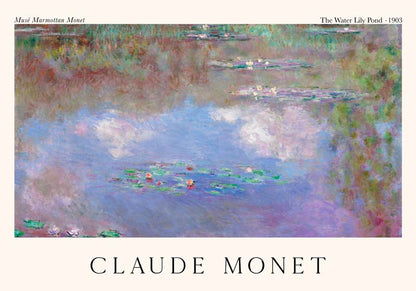 The Water Lily Pond by Claude Monet Exhibition Poster