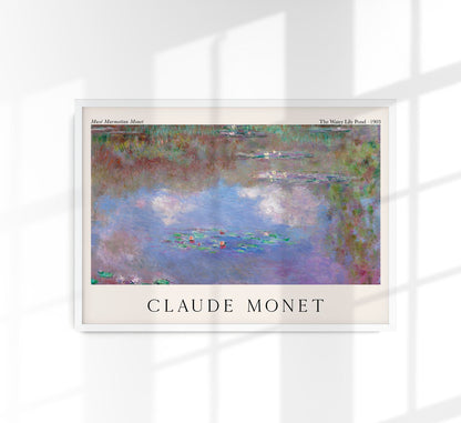 The Water Lily Pond by Claude Monet Exhibition Poster