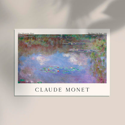 The Water Lily Pond by Claude Monet Exhibition Poster