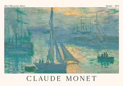 Sunrise by Claude Monet Exhibition Poster