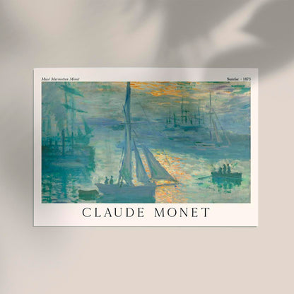 Sunrise by Claude Monet Exhibition Poster