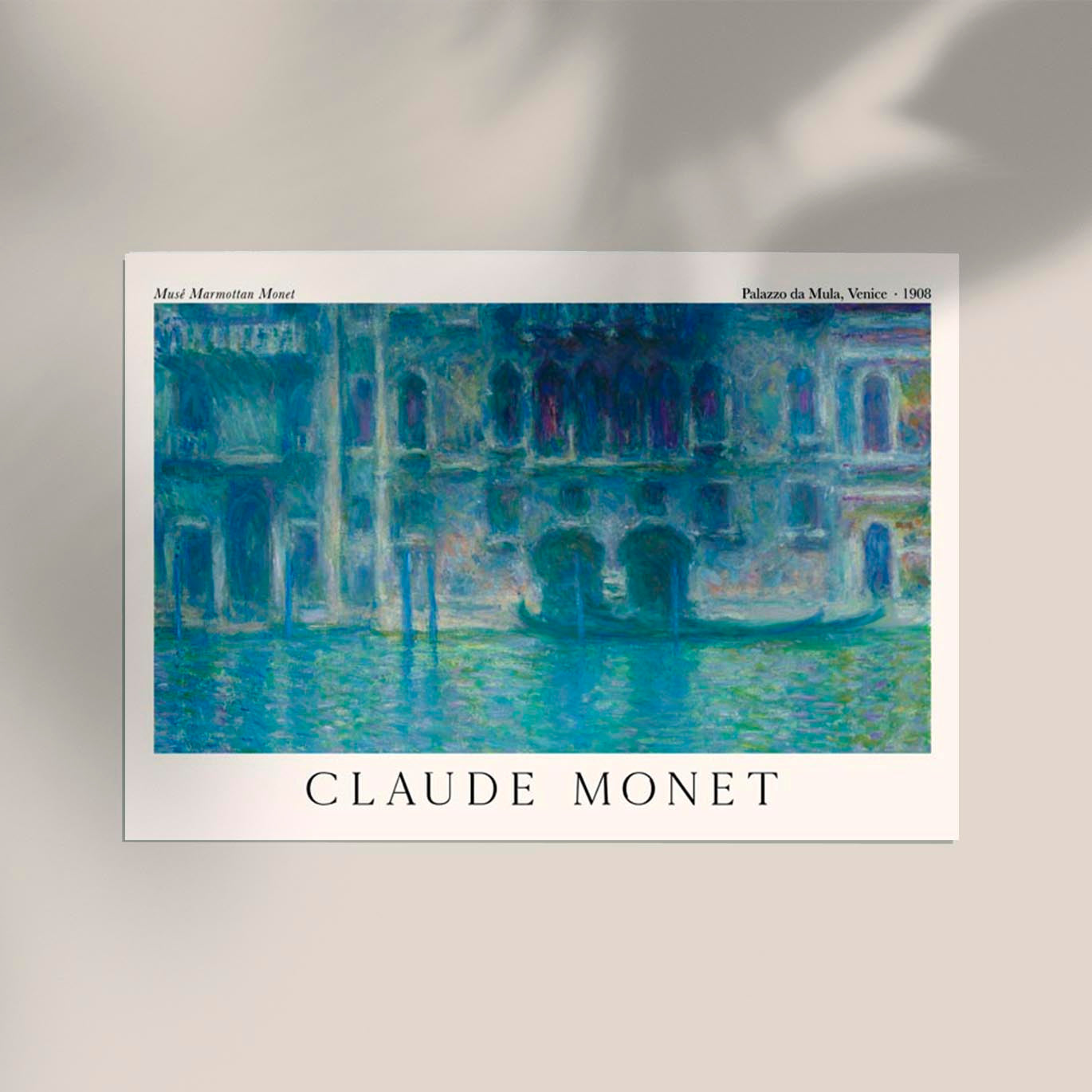 Palazzo da Mula, Venice by Claude Monet Exhibition Poster