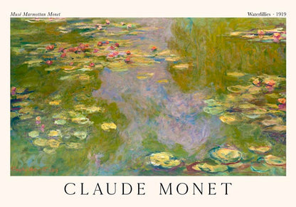 Waterlillies by Claude Monet Exhibition Poster