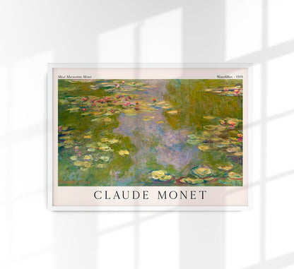 Waterlillies by Claude Monet Exhibition Poster