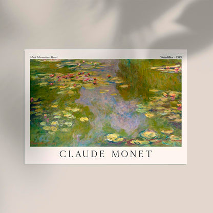 Waterlillies by Claude Monet Exhibition Poster