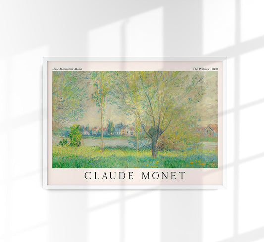 The Willows by Claude Monet Exhibition Poster