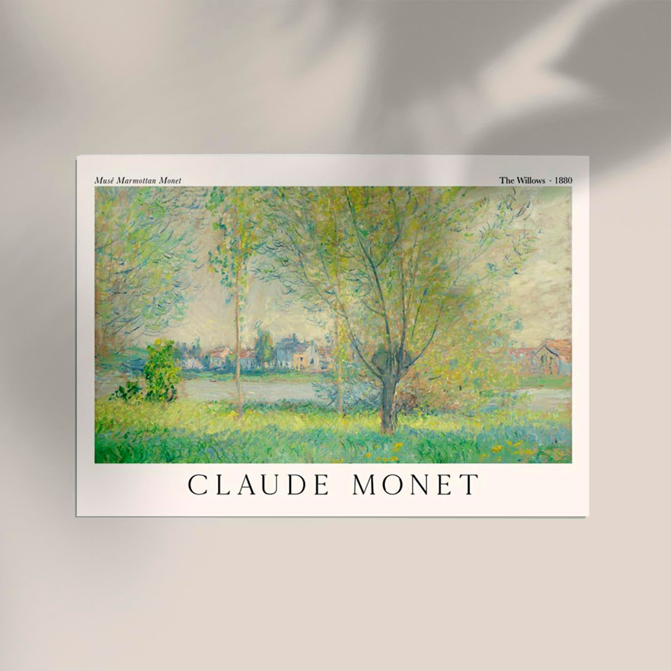 The Willows by Claude Monet Exhibition Poster