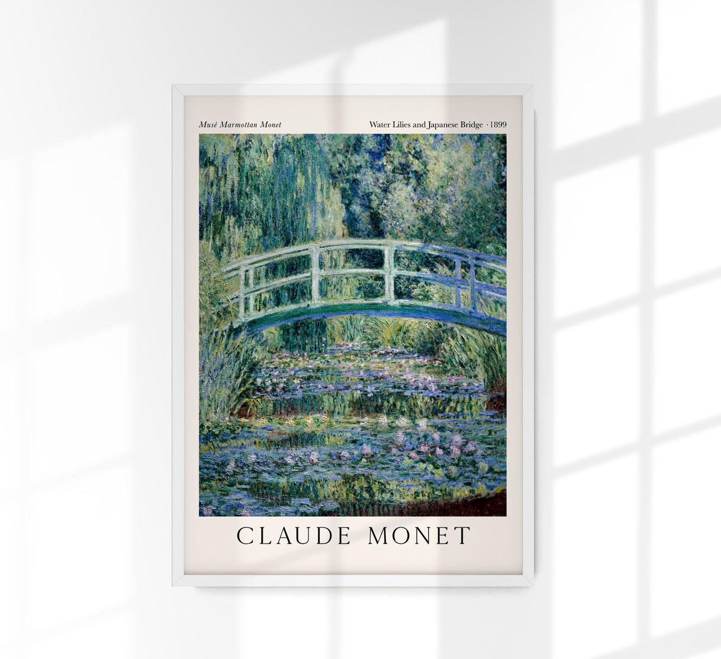 Water Lilies and Japanese Bridge by Monet Exhibition Poster