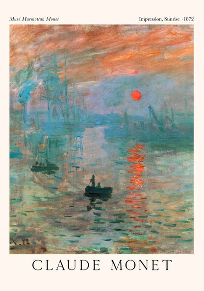 Impression, Sunrise by Monet Exhibition Poster