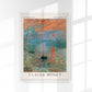 Impression, Sunrise by Monet Exhibition Poster