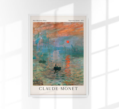 Impression, Sunrise by Monet Exhibition Poster