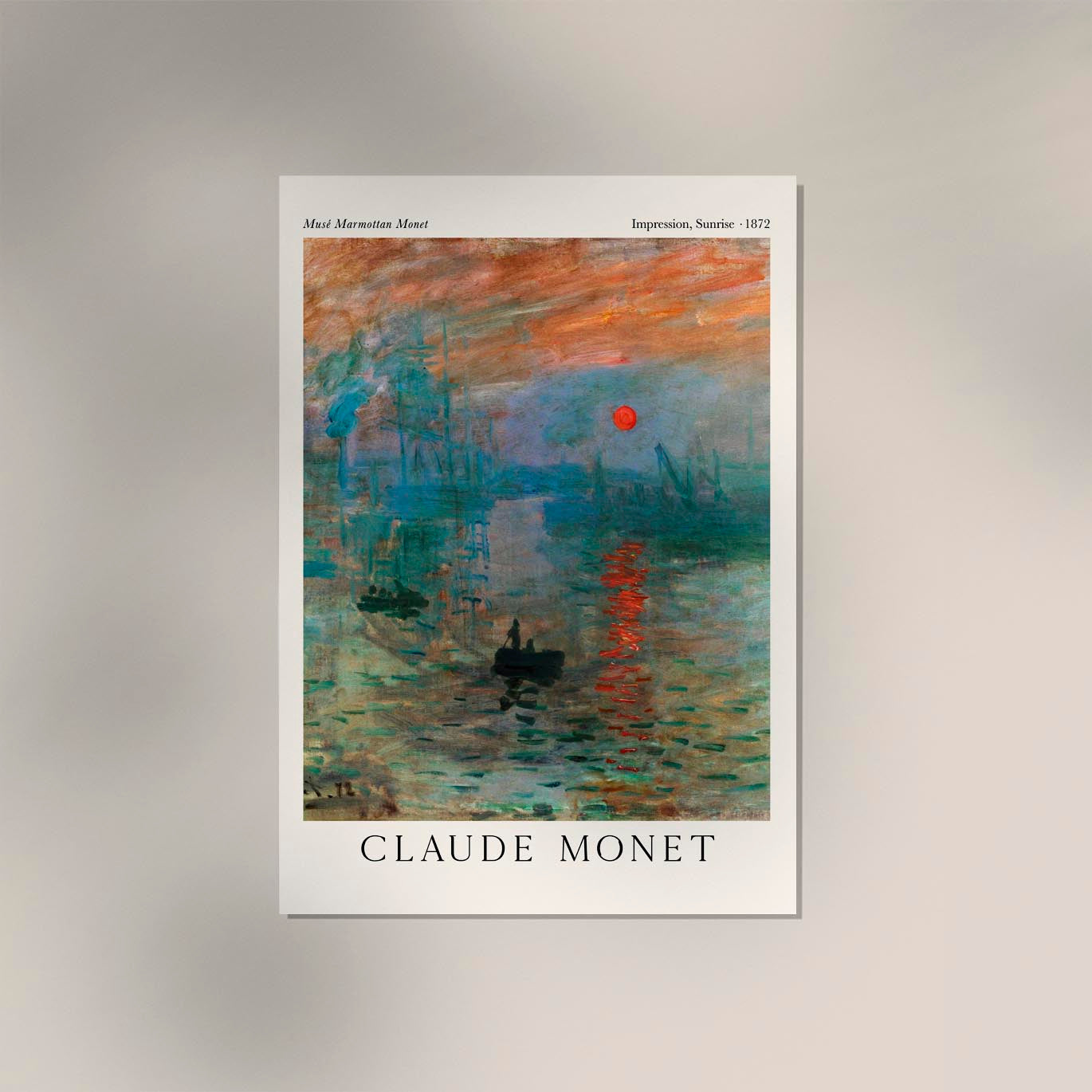 Impression, Sunrise by Monet Exhibition Poster