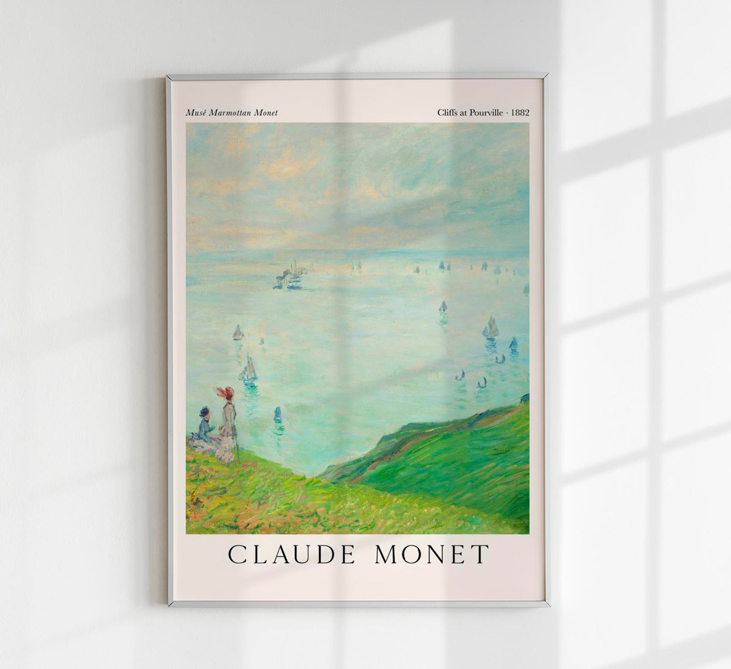 Cliffs at Pourville by Claude Monet Exhibition Poster