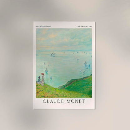 Cliffs at Pourville by Claude Monet Exhibition Poster