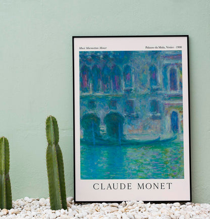 Palazzo da Mula, Venice by Claude Monet Exhibition Poster