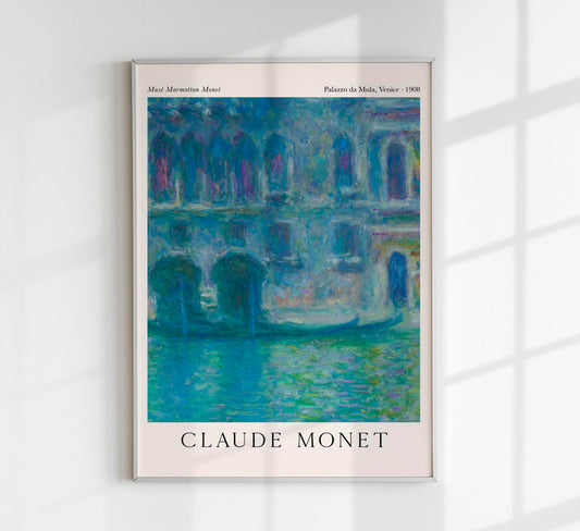 Palazzo da Mula, Venice by Claude Monet Exhibition Poster