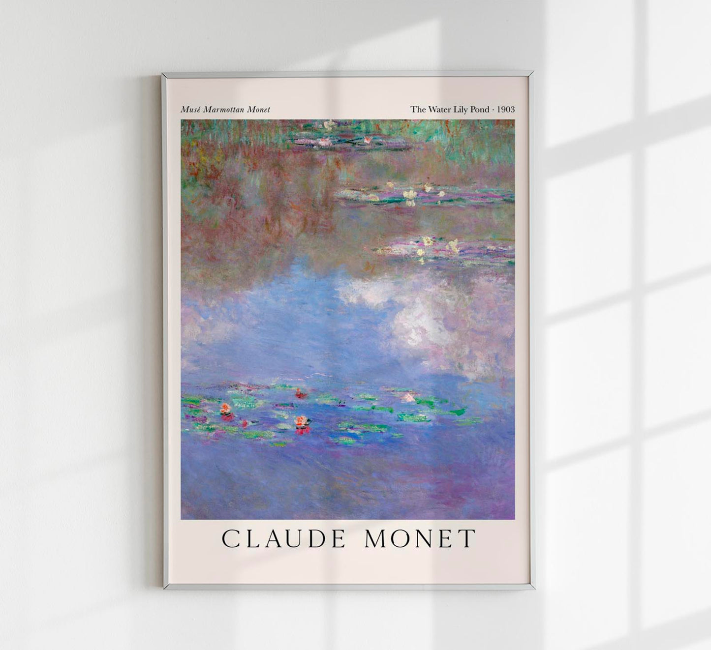 The Water Lily Pond by Claude Monet Exhibition Poster