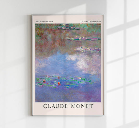 The Water Lily Pond by Claude Monet Exhibition Poster