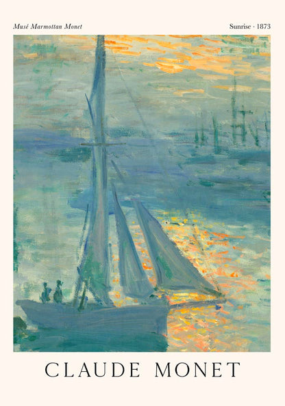 Sunrise by Claude Monet Exhibition Poster