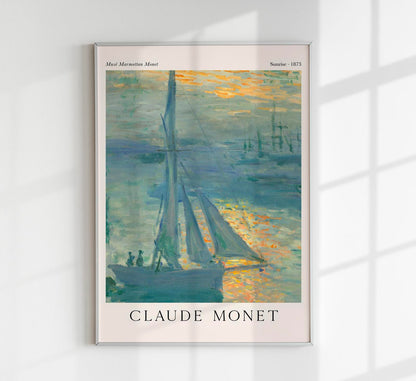 Sunrise by Claude Monet Exhibition Poster