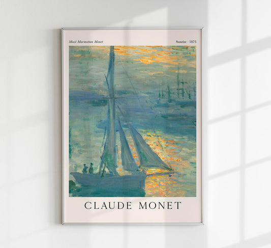 Sunrise by Claude Monet Exhibition Poster