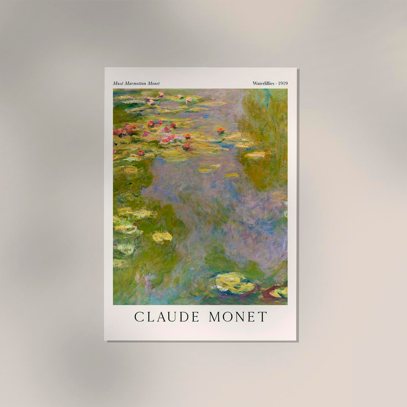 Waterlillies by Claude Monet Exhibition Poster