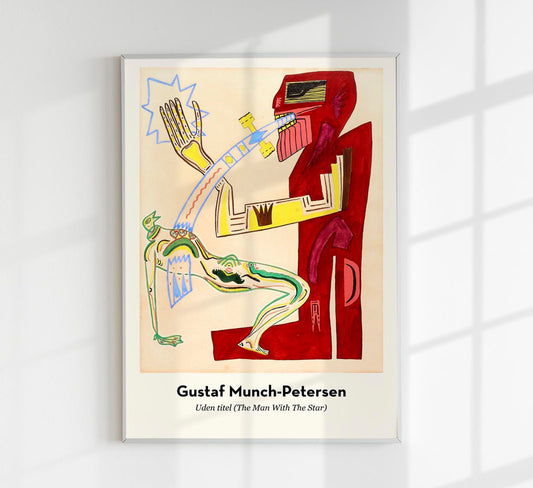 The Man With The Star by Gustaf Munch-Petersen Exhibition Poster