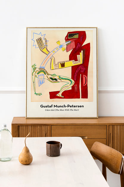 The Man With The Star by Gustaf Munch-Petersen Exhibition Poster