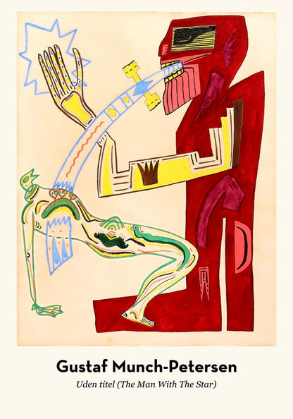 The Man With The Star by Gustaf Munch-Petersen Exhibition Poster