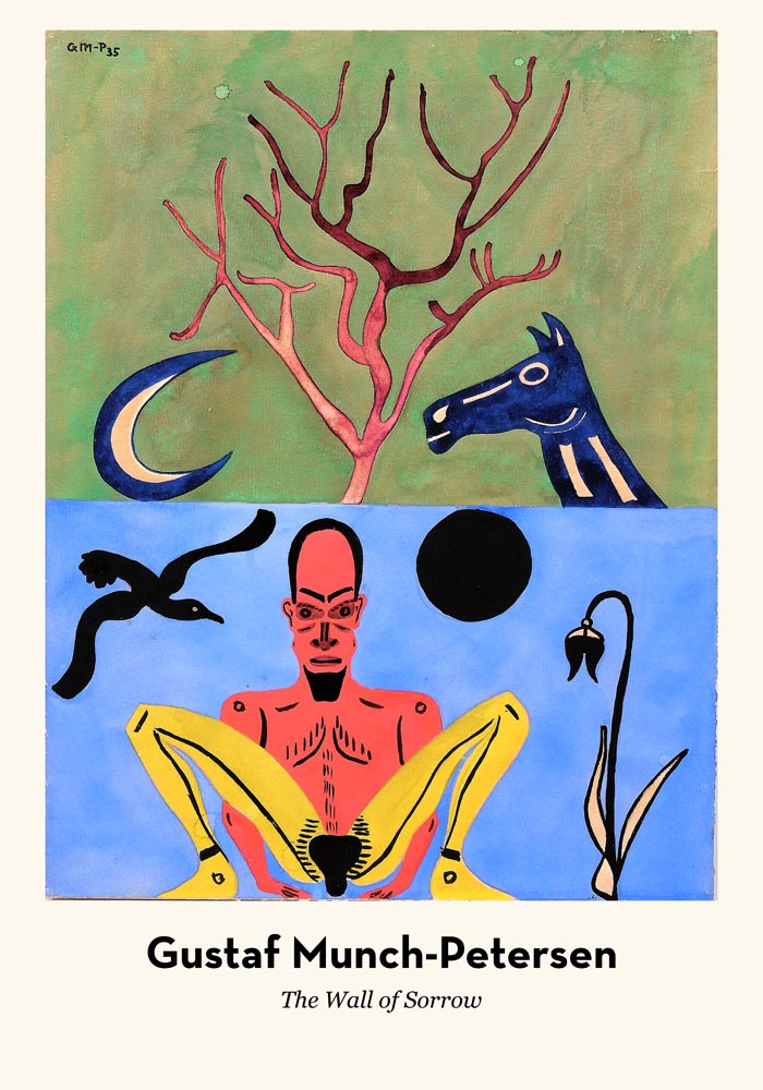 The Wall of Sorrow by Gustaf Munch-Petersen Exhibition Poster