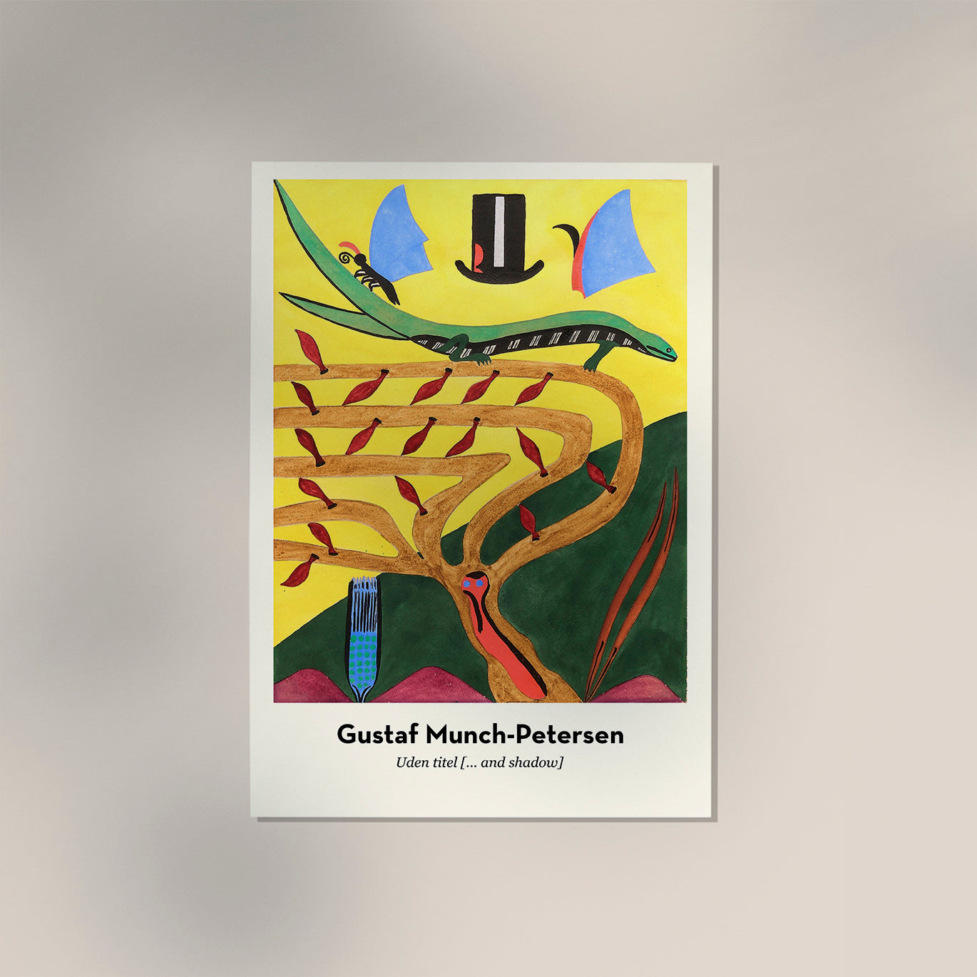 ... and Shadow by Gustaf Munch-Petersen Exhibition Poster