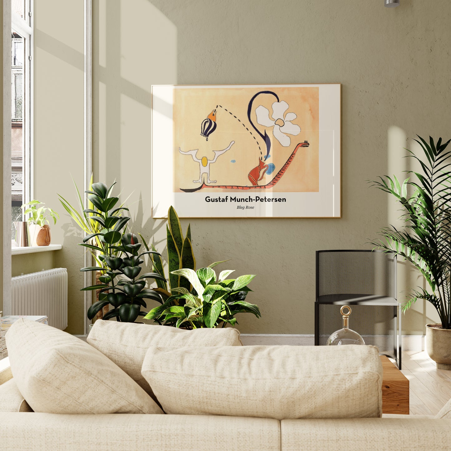 Pale Rose by Gustaf Munch-Petersen Exhibition Poster