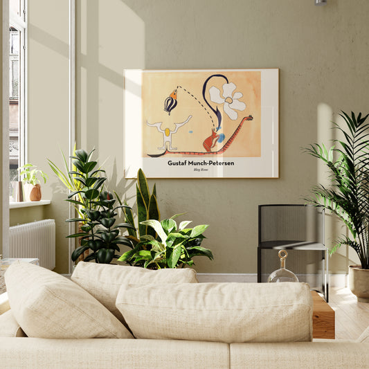 Pale Rose by Gustaf Munch-Petersen Exhibition Poster