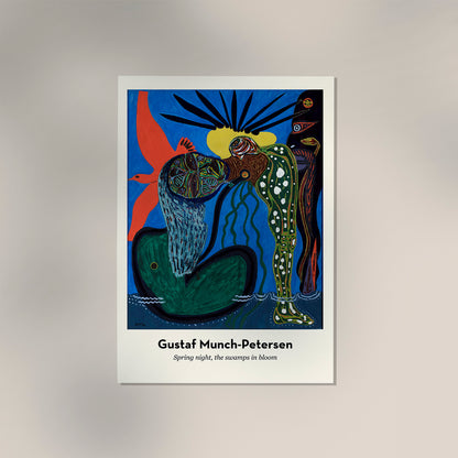 Spring Night, the Swamps in Bloom by Gustaf Munch-Petersen Exhibition Poster