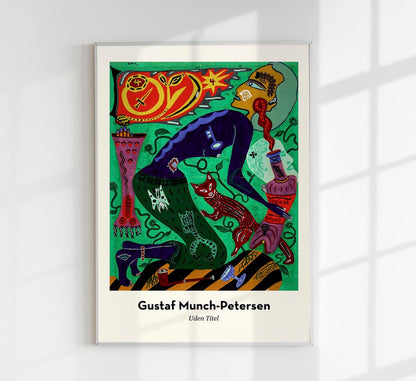 Untitled (Green Composition) by Gustaf Munch-Petersen Exhibition Poster