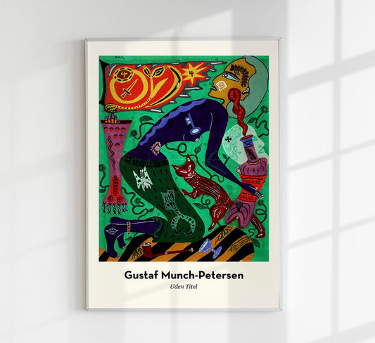 Untitled (Green Composition) by Gustaf Munch-Petersen Exhibition Poster