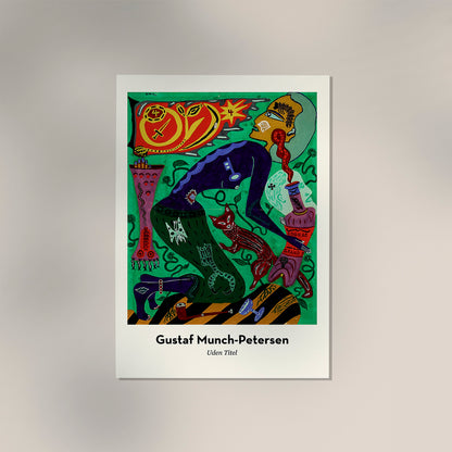 Untitled (Green Composition) by Gustaf Munch-Petersen Exhibition Poster