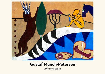 Evening by the River by Gustaf Munch-Petersen Exhibition Poster