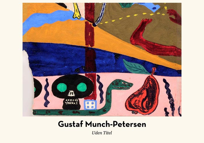 Untitled (Skull & Snake) by Gustaf Munch-Petersen Exhibition Poster